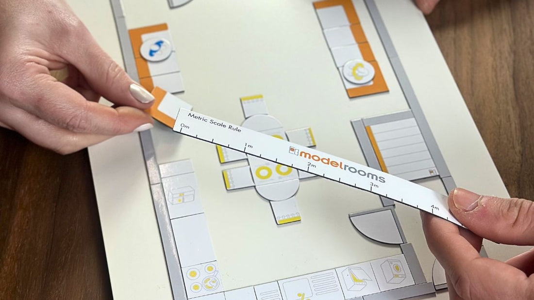 Kitchen plans to scale with scale ruler