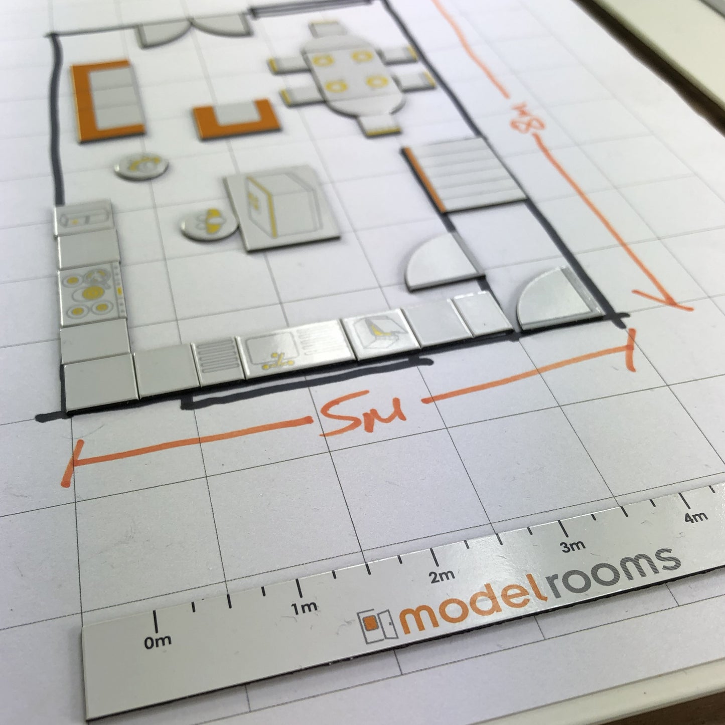 1:50 Scale Furniture Planner (Travel Size Kit)